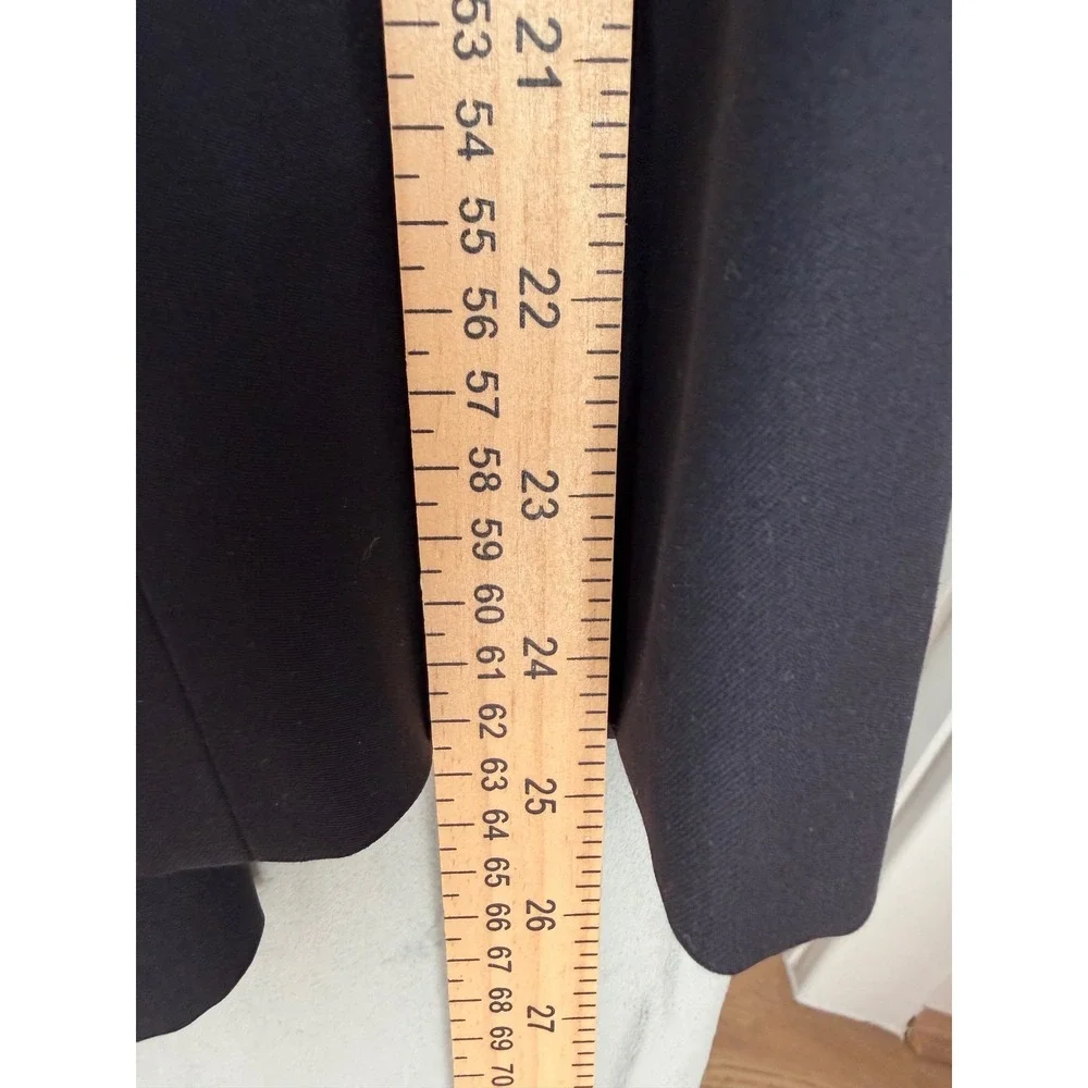 Barneys Loro Piana 120's Wool Blazer Minimalist Mens 40R Black Made in Canada